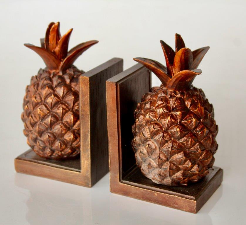 Pair Of Pineapple Bookends